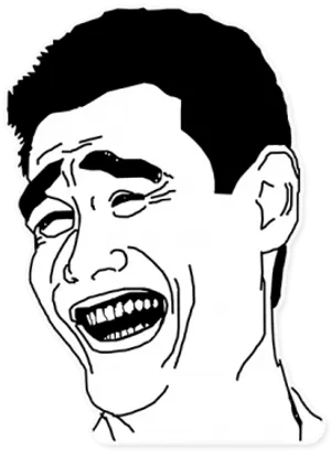 Rage Comic Yao Ming Face.png PNG Image