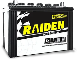 Raiden Car Battery Product PNG Image