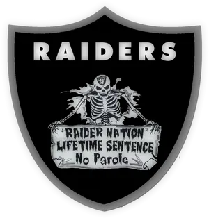 Raiders Fan Logo Skeleton PNG Image