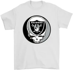 Raiders Logo T Shirt Design PNG Image