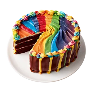 Rainbow Cake Slice Png Nxd PNG Image