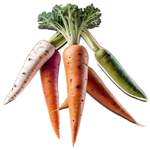 Rainbow Carrots Png Coy34 PNG Image