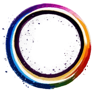 Rainbow Circle Brush Stroke Png 85 PNG Image