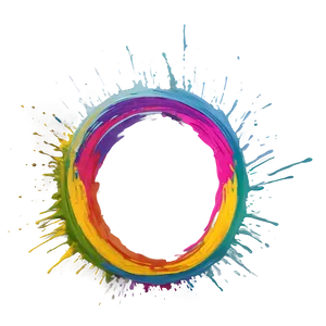 Rainbow Circle Brush Stroke Png Nqd PNG Image