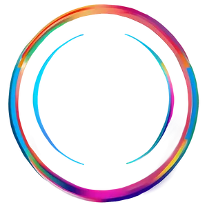 Rainbow Circle Digital Painting Png 06262024 PNG Image