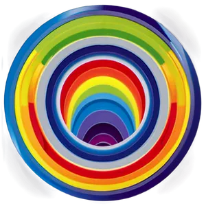 Rainbow Circle Optical Illusion Png Pec PNG Image