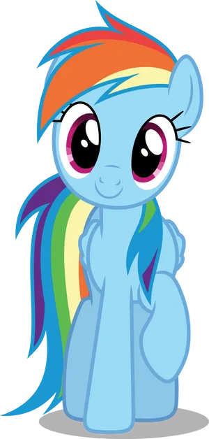 Rainbow Dash Vector Art PNG Image