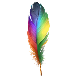 Rainbow Feather Plume Png 04292024 PNG Image