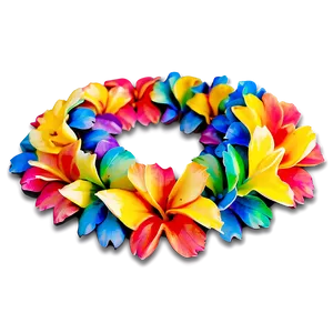 Rainbow Hawaiian Lei Png Aqw PNG Image