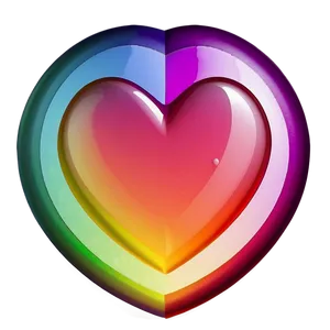 Rainbow Heart Emoji PNG 06252024 PNG
