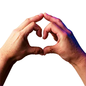 Rainbow Heart Hands Png 20 PNG Image