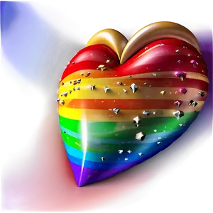 Rainbow Heart Icon PNG 96 PNG