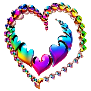 Rainbow Heart Png Eiq PNG Image