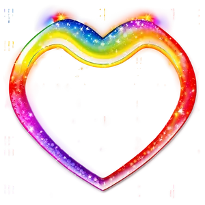 Rainbow Heart Png Ykj58 PNG Image