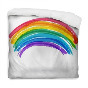 Rainbow Painted Pillowon Transparent Background PNG Image