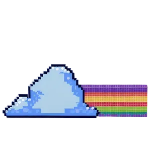 Rainbow Pixel Art Png 04292024 PNG Image