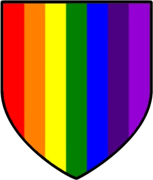 Rainbow Shield Graphic PNG Image