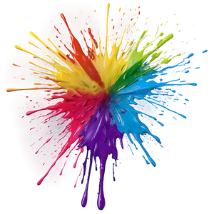 Rainbow Spray Paint Splatter Png Sgs25 PNG Image