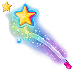 Rainbow Star Wand Png Ith PNG Image