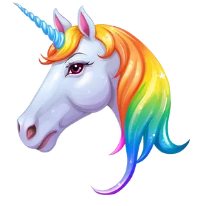 Rainbow Unicorn Theme Png Lna PNG Image