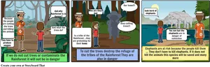 Rainforest_ Conservation_ Educational_ Comic_ Strip PNG Image