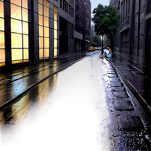 Rainy City Street Png 46 PNG Image