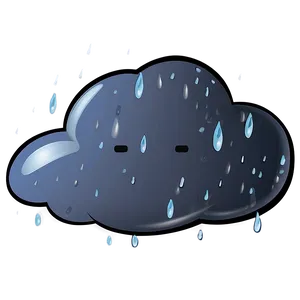 Rainy Cloud Cartoon Png Dbu PNG Image