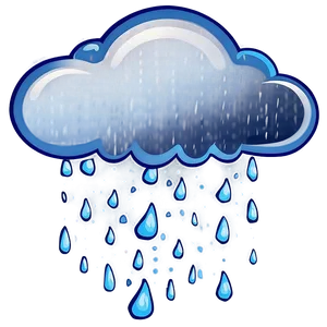 Rainy Cloud Cartoon Png Epj67 PNG Image