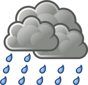 Rainy Cloud Icon PNG Image