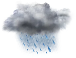 Rainy Cloud Illustration PNG Image