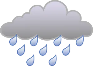 Rainy Weather Clipart Illustration PNG Image