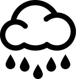 Rainy Weather Icon PNG Image