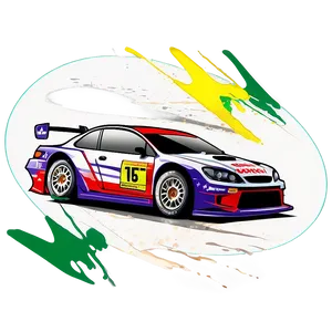 Rally Car Vector Sketch Png 06202024 PNG Image