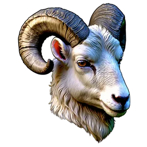 Ram Head With Mountain Background Png Epm PNG Image