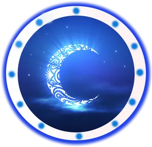 Ramadan Crescent Moon Graphic PNG Image