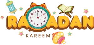 Ramadan Kareem Celebration Clock PNG Image