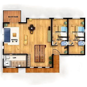 Ranch Style Floor Plan Png Snj PNG Image