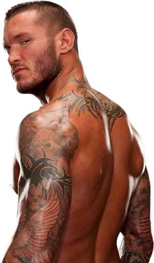 Randy Orton Tattoo Showcase PNG Image