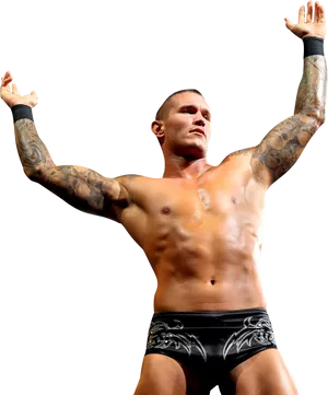 Randy Orton Victory Pose PNG Image