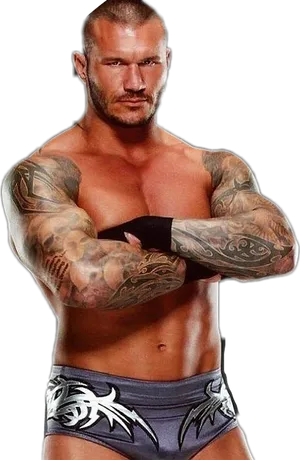 Randy Orton Wrestler Pose PNG Image