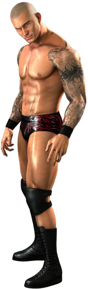 Randy Orton Wrestler Pose PNG Image