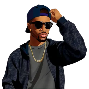 Rapper In Animated Style Png 98 PNG Image