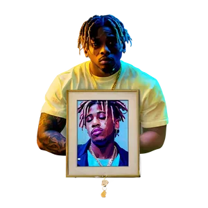 Rapper Juice Wrld Memorial Png Lws PNG Image