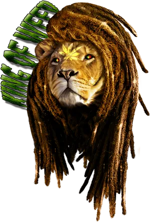 Rasta Lion Artwork PNG Image