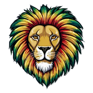 Rasta Lion Spiritual Icon Png 06292024 PNG Image