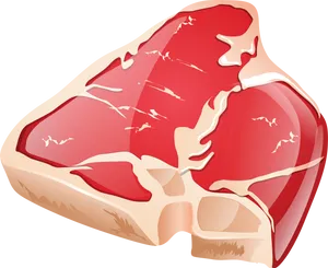 Raw Steak Illustration.png PNG Image