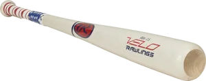 Rawlings Velo Baseball Bat American Flag Grip PNG Image