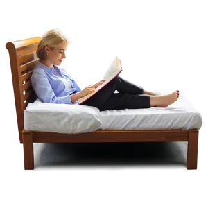 Reading Book In Bed Png Svf PNG Image