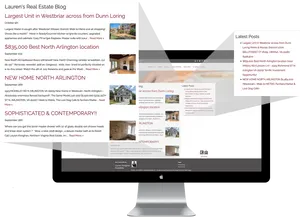 Real Estate Blog Website Display PNG