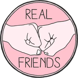 Real Friends Fist Bump Illustration PNG Image